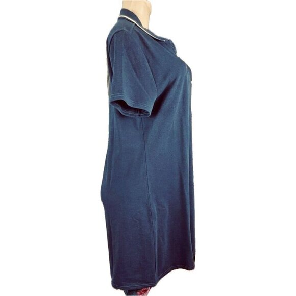 Harry Potter +4 Navy Hogwart Quidich Button Collar Neck Short Sleeve Shirt Dress - Picture 3 of 6